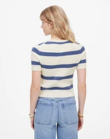 Bouclé-Knit Crewneck Sweater Tee | Madewell