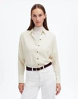 Heathered Flannel Dolman Button-Up Shirt | Madewell