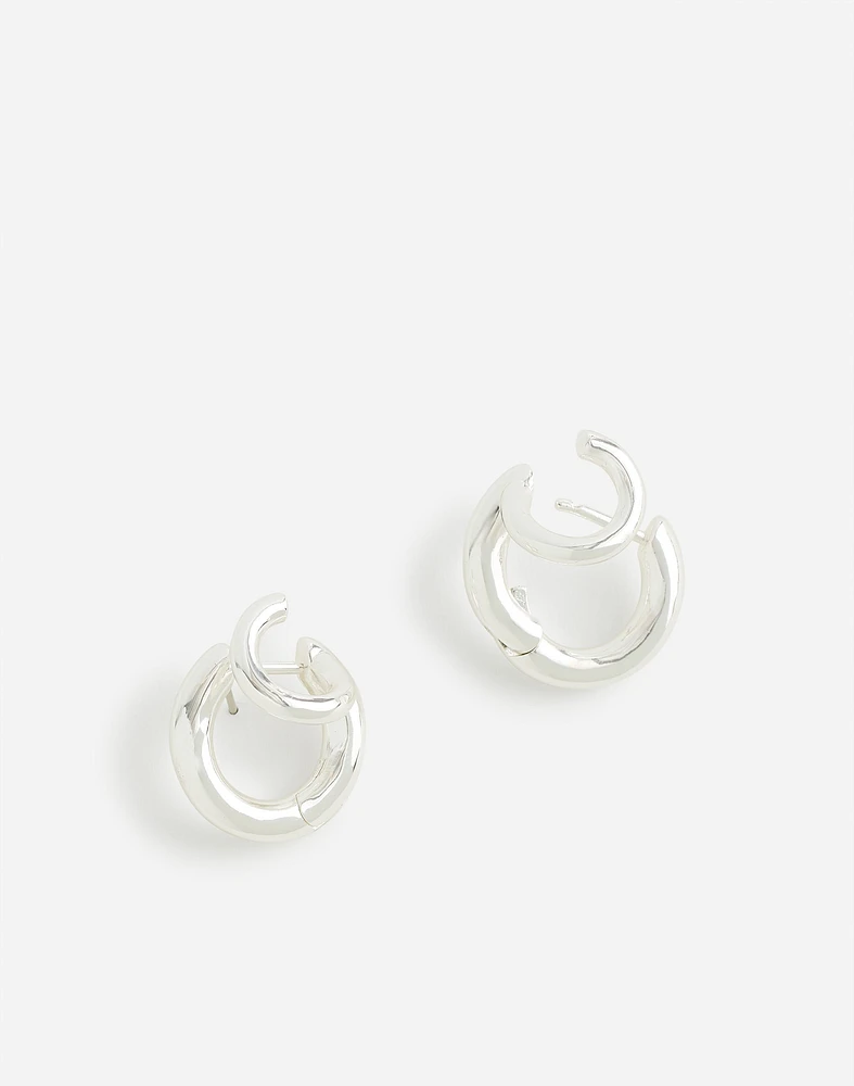 Double Huggie Hoop Earrings | Madewell