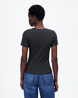 LESET Pointelle Slim-Fit Tee | Madewell