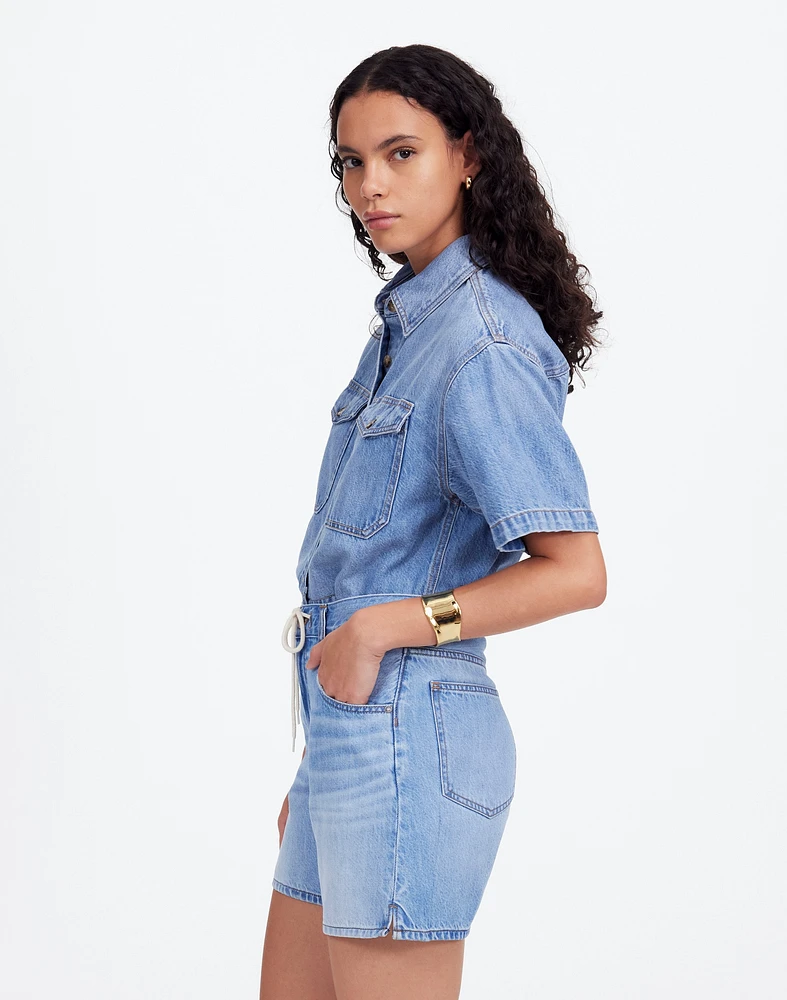 Drawstring Jean Short: Airy Denim Edition | Madewell