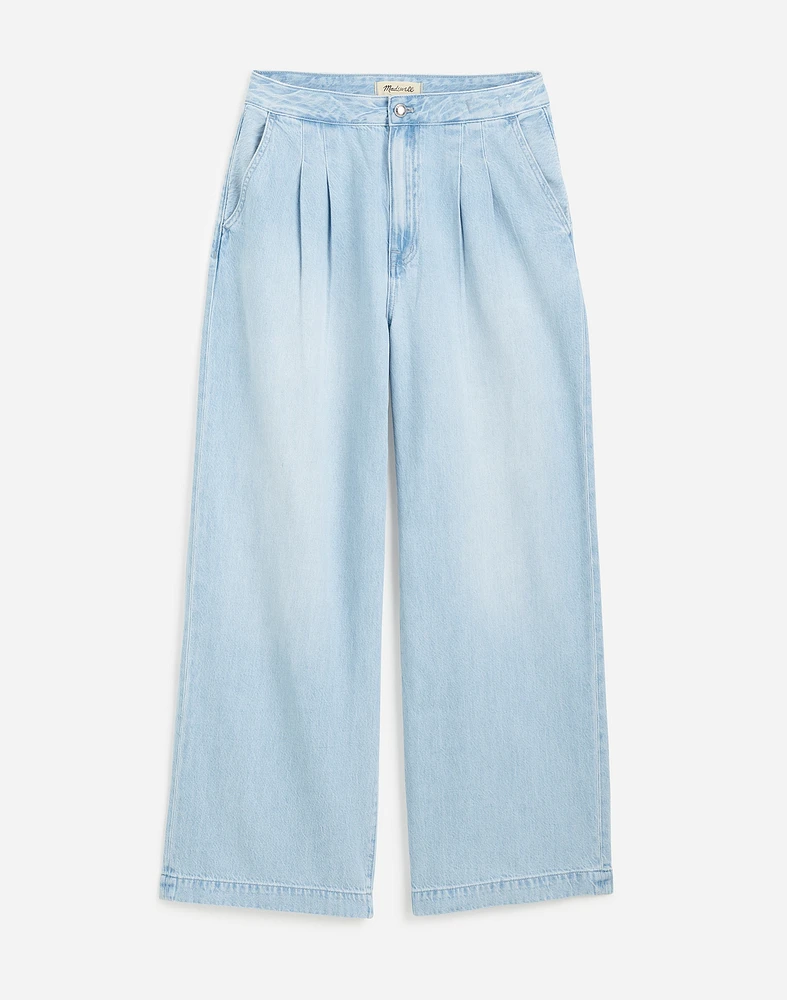 The Curvy Harlow Wide-Leg Denim Trouser Noll Wash: Airy Edition | Madewell