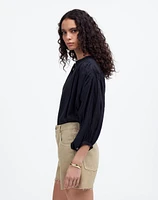 Pleated Low-Slung Denim Shorts: Airy Edition | Madewell