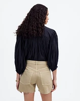 Pleated Low-Slung Denim Shorts: Airy Edition | Madewell
