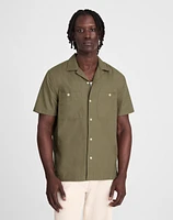 Camp Collar Short-Sleeve Shirt Everyday Twill | Madewell