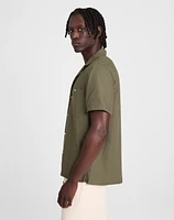 Camp Collar Short-Sleeve Shirt Everyday Twill | Madewell