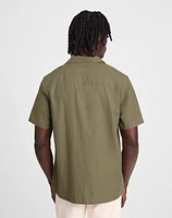 Camp Collar Short-Sleeve Shirt Everyday Twill | Madewell