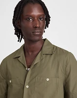 Camp Collar Short-Sleeve Shirt Everyday Twill | Madewell