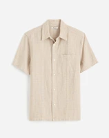 Button-Up Short-Sleeve Shirt Cotton-Linen Blend | Madewell