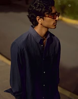 Button-Up Shirt Cotton-Linen Blend | Madewell