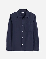 Button-Up Shirt Cotton-Linen Blend | Madewell