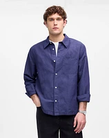 Button-Up Shirt Cotton-Linen Blend | Madewell