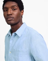 Button-Up Shirt Cotton-Linen Blend | Madewell