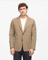 Unstructured Three-Button Blazer Cotton Blend | Madewell