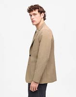 Unstructured Three-Button Blazer Cotton Blend | Madewell