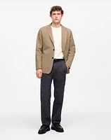 Unstructured Three-Button Blazer Cotton Blend | Madewell