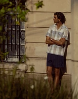 Indigo-Dyed Stripe Everywear Shorts | Madewell