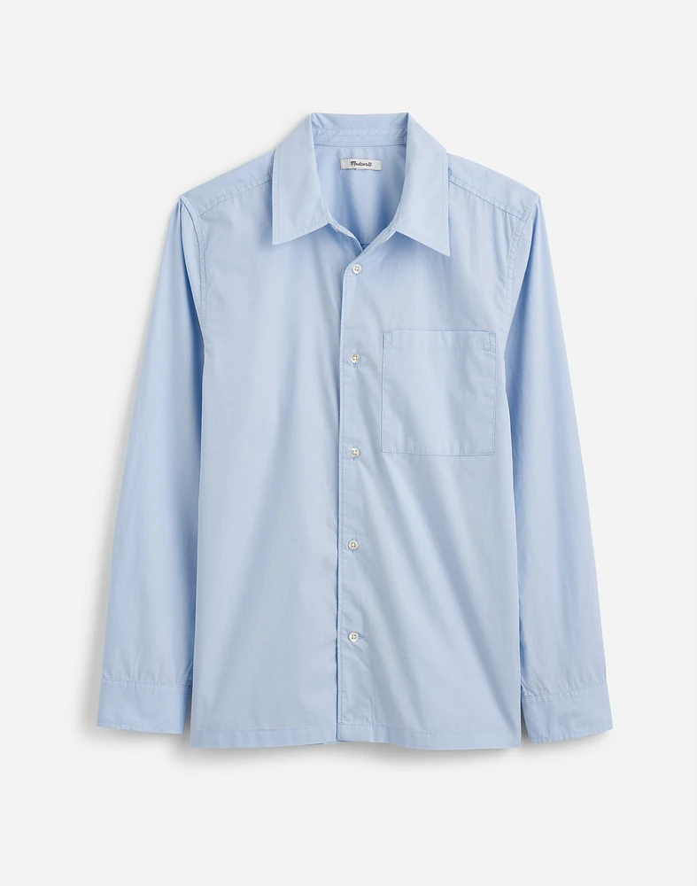 Straight-Hem Cotton Button-Up Shirt | Madewell