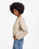 Bubble-Sleeve Bomber Jacket | Madewell