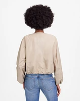 Bubble-Sleeve Bomber Jacket | Madewell