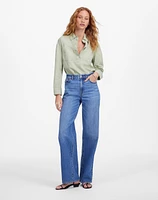 Denim Popover Shirt Garment Dye | Madewell