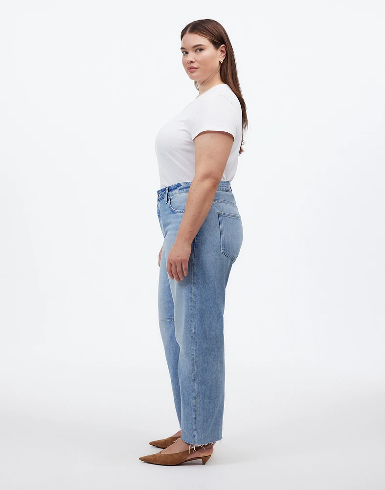The Plus Darted Barrel-Leg Jean Edmonson Wash | Madewell