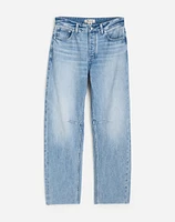 The Plus Darted Barrel-Leg Jean Edmonson Wash: Raw Hem Edition | Madewell