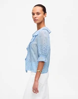 Ruffled Puff-Sleeve Top | Madewell