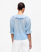 Ruffled Puff-Sleeve Top | Madewell