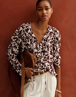 Draped Tie-Front Top | Madewell