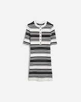 Henley Sweater Mini Dress Stripe | Madewell