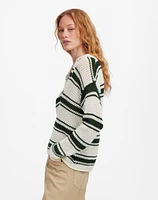 Open-Stitch Johnny Collar Sweater | Madewell