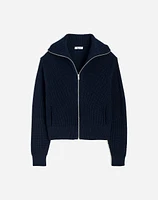 Ribbed Zip-Front Cardigan | Madewell