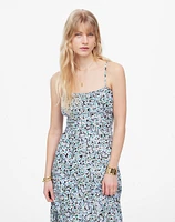 Ruched Sweetheart Sleeveless Midi Dress Floral | Madewell