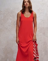 Sleeveless Scoopneck Midi Dress | Madewell