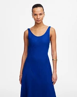 Scoopneck Sleeveless Midi Dress 100% Linen | Madewell