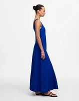 Scoopneck Sleeveless Midi Dress 100% Linen | Madewell