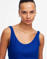 Scoopneck Sleeveless Midi Dress 100% Linen | Madewell