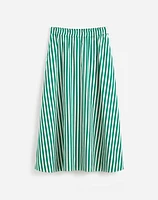 Poplin Midi Skirt Stripe | Madewell