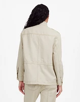 Cinched Utility Jacket Italian Linen Twill | Madewell