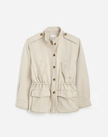 Cinched Utility Jacket Italian Linen Twill | Madewell