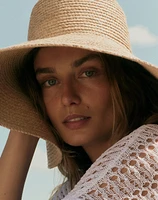 Long Brim Raffia Hat | Madewell