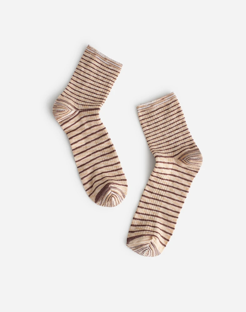 Multicolor Stripe Ankle Socks | Madewell