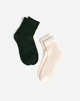 Two-Pack Pointelle Ankle Socks | Madewell