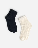 Two-Pack Pointelle Ankle Socks | Madewell