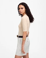 The Drapey Twill Pleated Short | Madewell