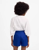 Pintucked Shorts 100% Linen | Madewell