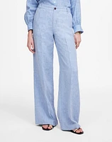 The Zoe Relaxed Wide Pant 100% Linen | Madewell