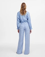 The Zoe Relaxed Wide Pant 100% Linen | Madewell