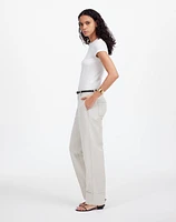 The Dean Easy Straight Pant Cotton-Linen Blend | Madewell